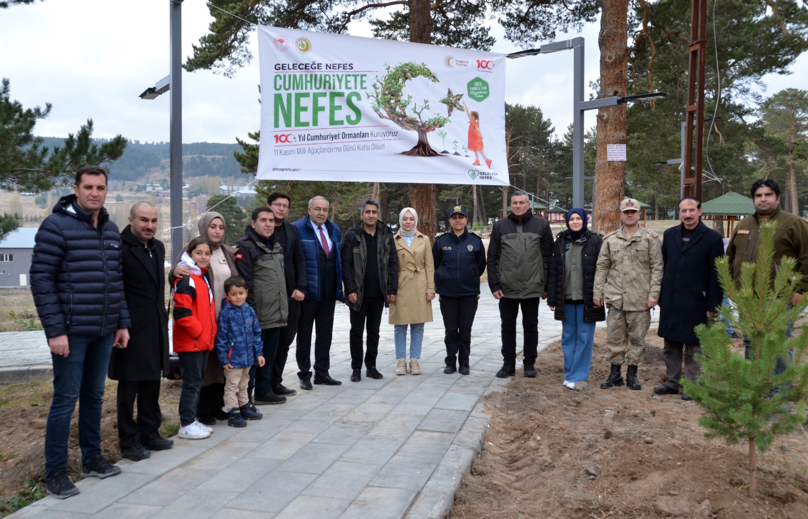 Sarıkamış ”Geleceğe nefes Cumhuriyete nefes” fidan dikimi