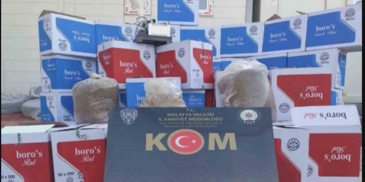 Malatya polisinden kaçak sigara operasyonu