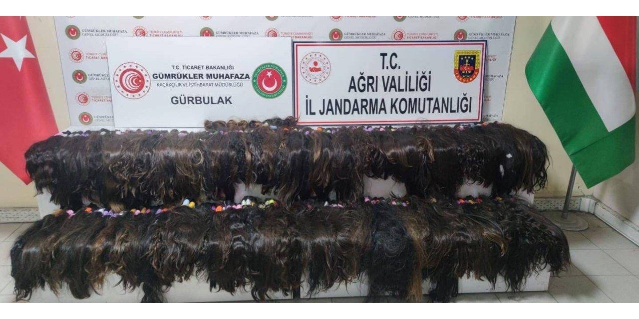 663 bin lira değerinde insan saçı yakalandı