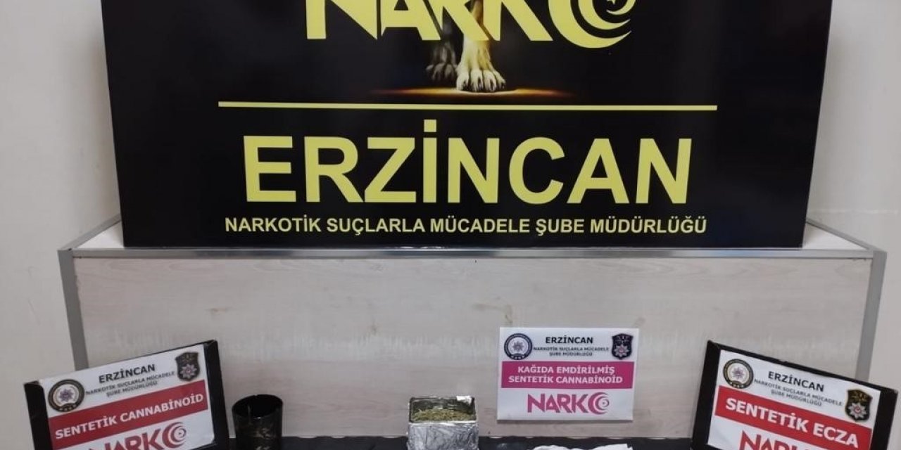 Erzincan’da uyuşturucu ticareti yapan 2 zanlı tutuklandı