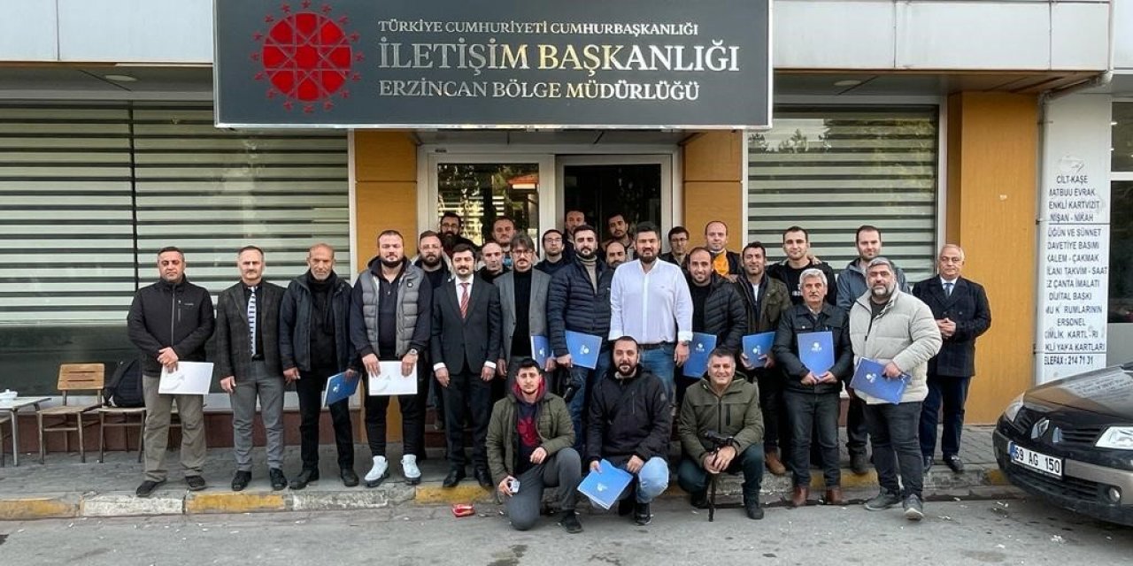 Erzincan’da gazetecilere yönelik dron eğitimi tamamlandı