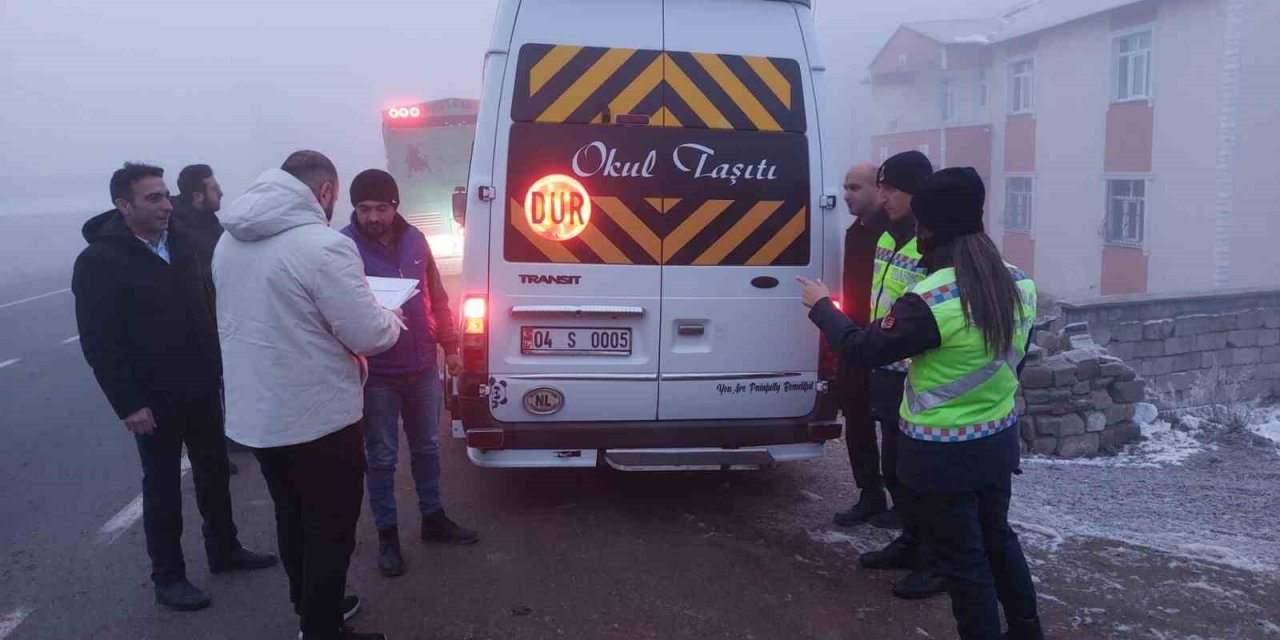 Ağrı’da servis araçlarına sıkı denetim