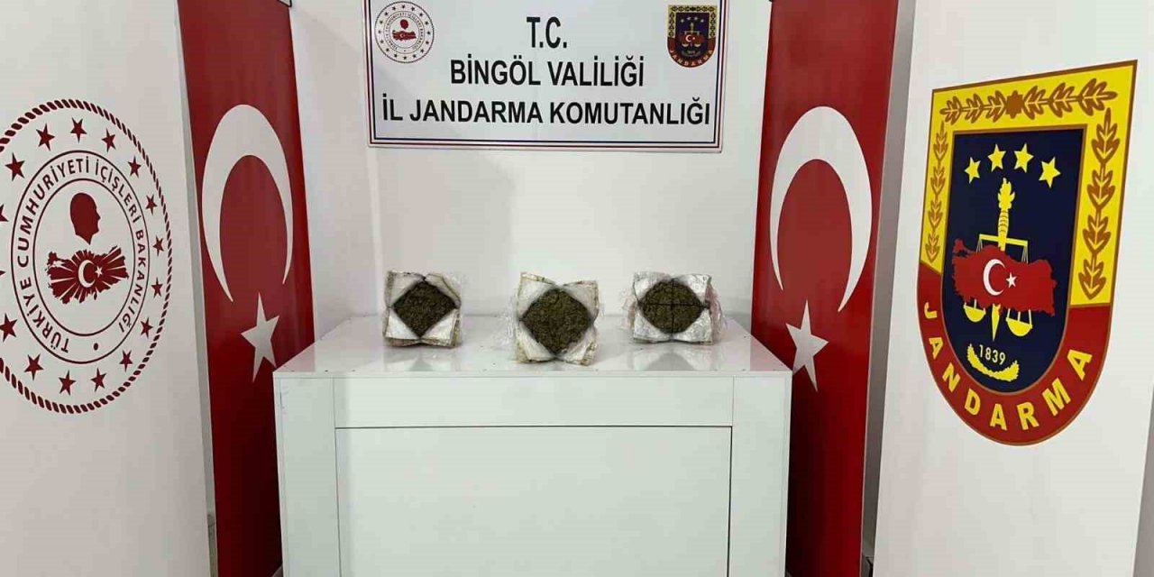 Bingöl’de 3 kilo esrar ele geçirildi