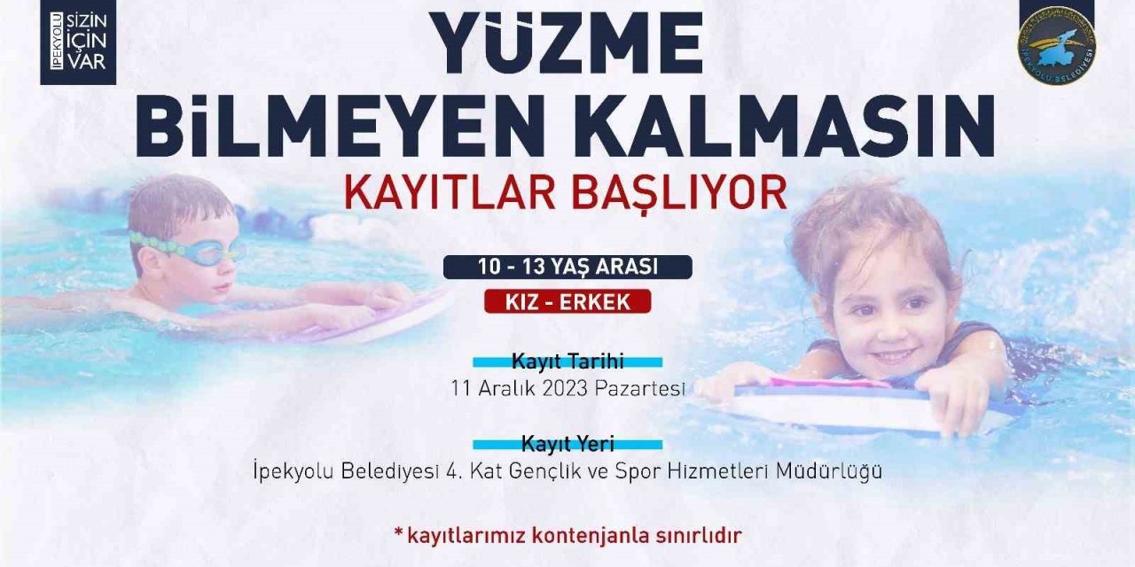 İpekyolu’nda “yüzme bilmeyen kalmasın” kursu