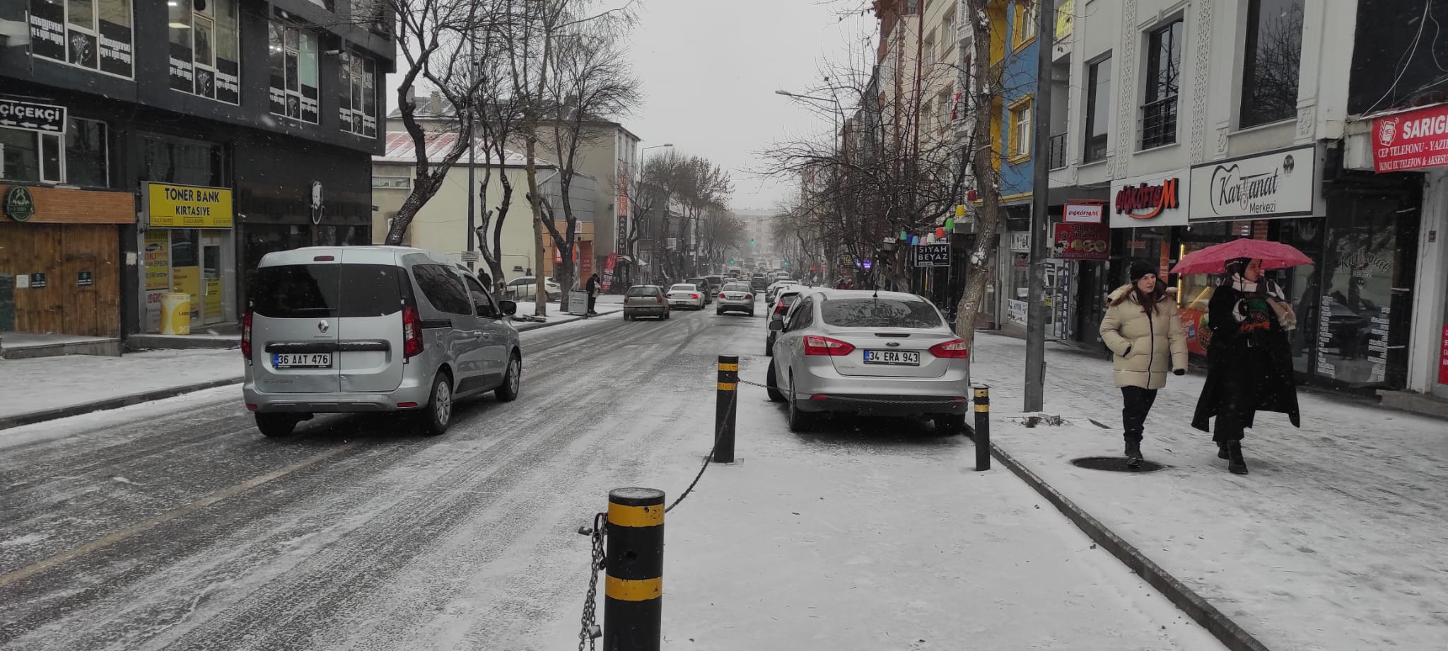 Kars’ta kar yağışı ve tipi