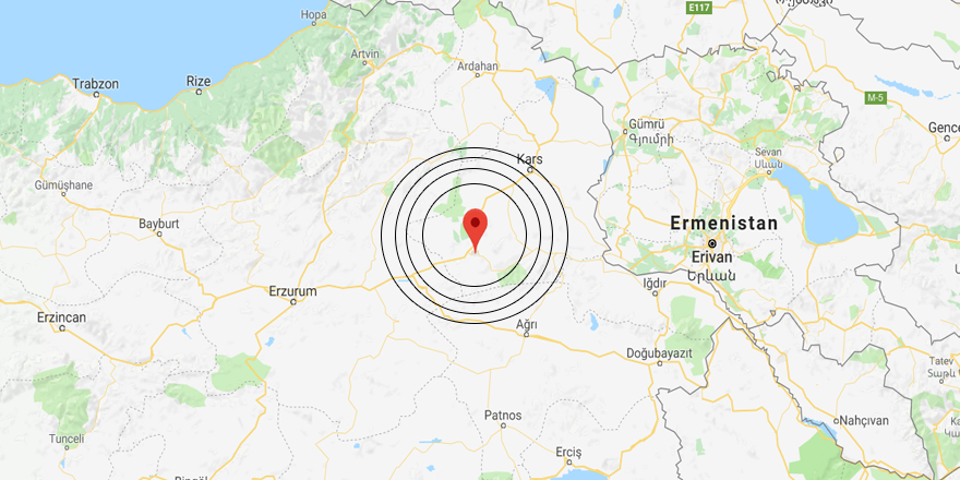 Kars'ta 3.5 büyüklüğünde deprem meydana geldi