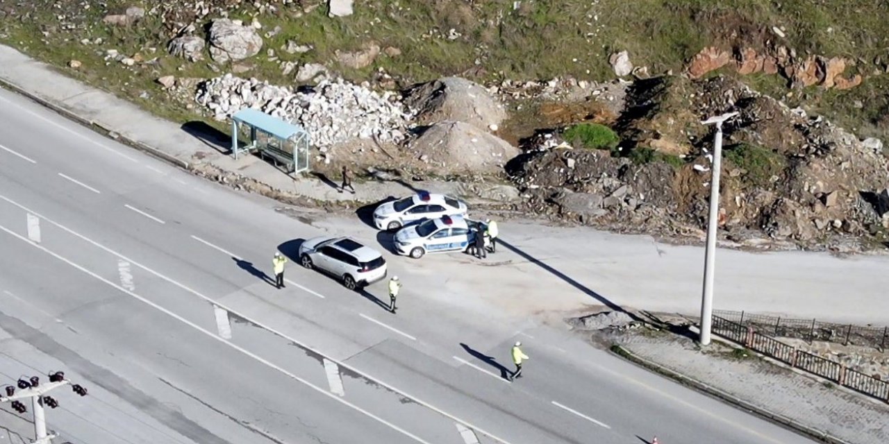 Bitlis’te drone destekli trafik denetimi yapıldı