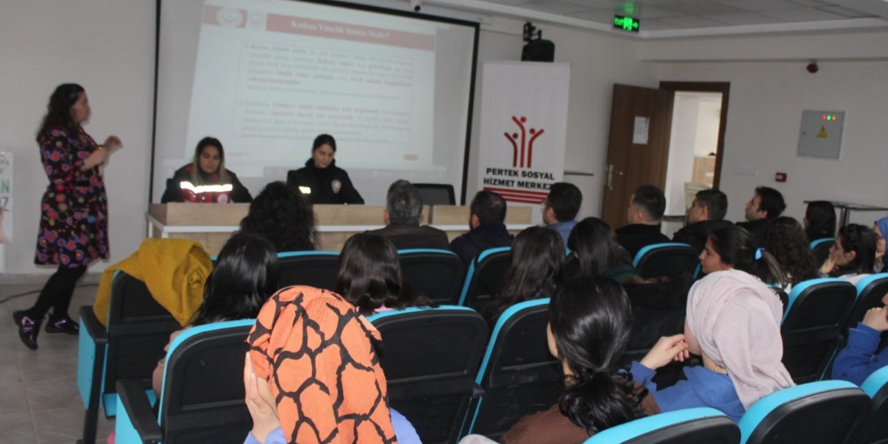 Çemişgezek’te öğrencilere aile içi ve kadına şiddetle mücadele semineri verildi