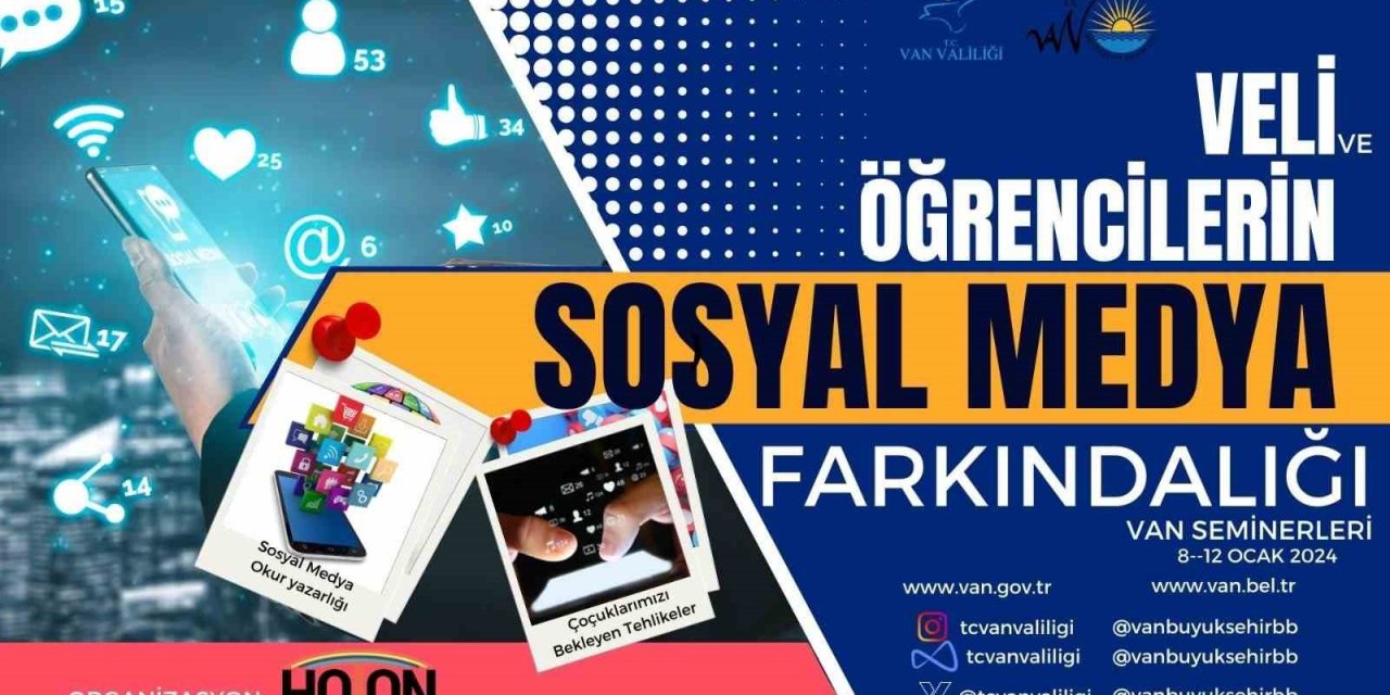 Van’da öğrenciler için ‘Sosyal Medya Farkındalık Semineri’ düzenlenecek