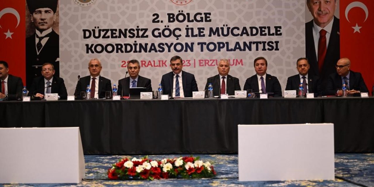 Düzensiz Göçle Mücadele Koordinasyon Toplantısı Erzurum’da gerçekleşti