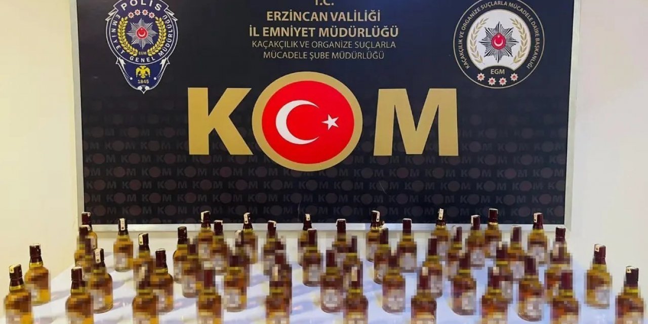 Erzincan’da yılbaşı öncesinde sahte alkol operasyonu: 2 gözaltı
