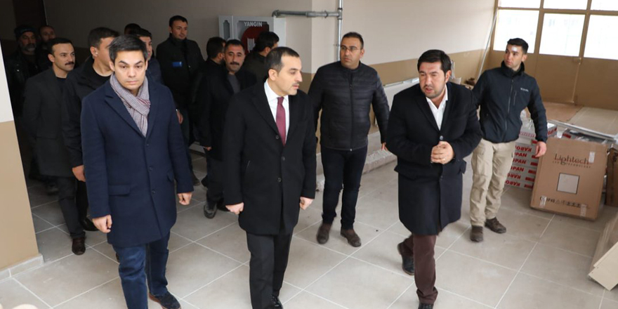Kars Valisi Türker Öksüz, yatırımları yerinde inceledi