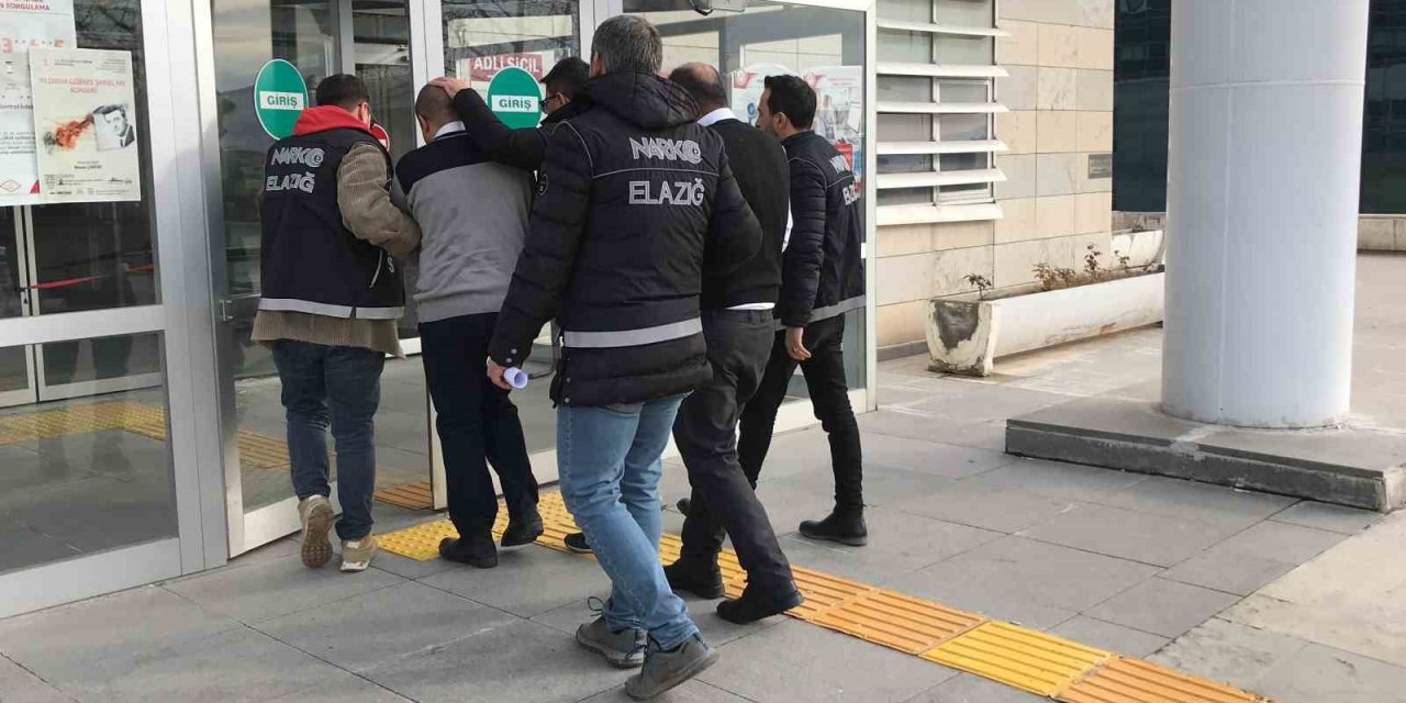 Elazığ’daki uyuşturucu operasyonunda 2 tutuklama