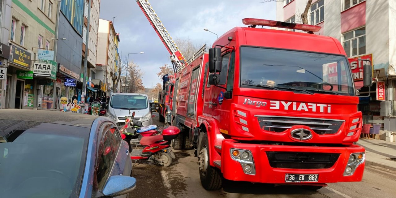 Kars’ta baca yangını söndürüldü