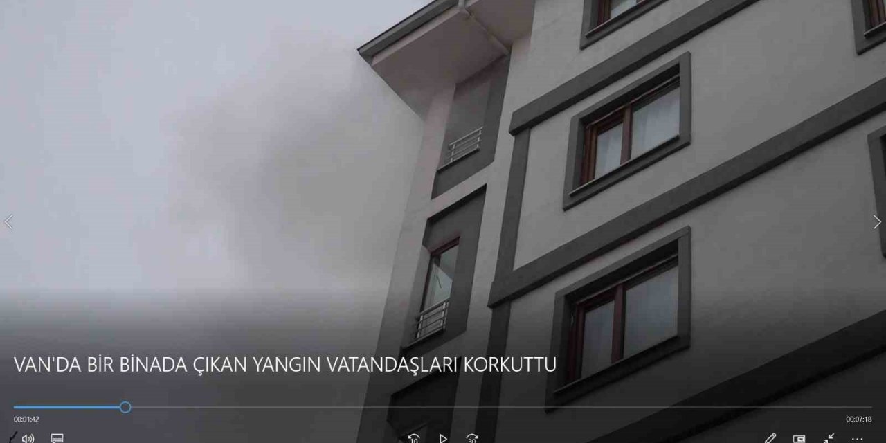 Van’da korkutan yangın