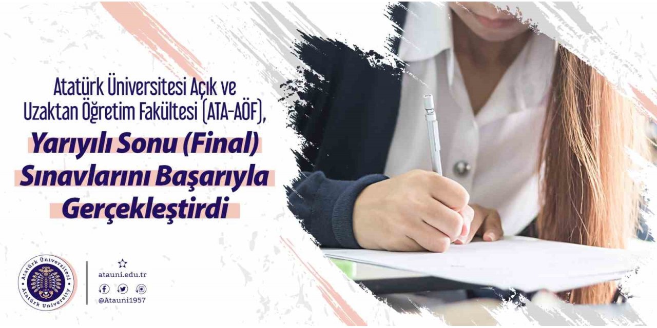 ATA-AÖF, yarıyılı sonu sınavlarını başarıyla gerçekleştirdi