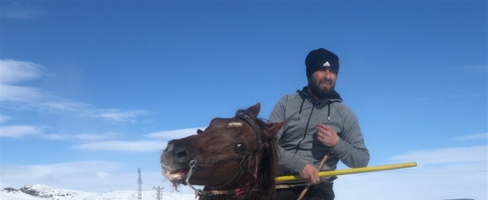 Ata sporu cirit kış aylarında Karslıların vazgeçilmezi oldu