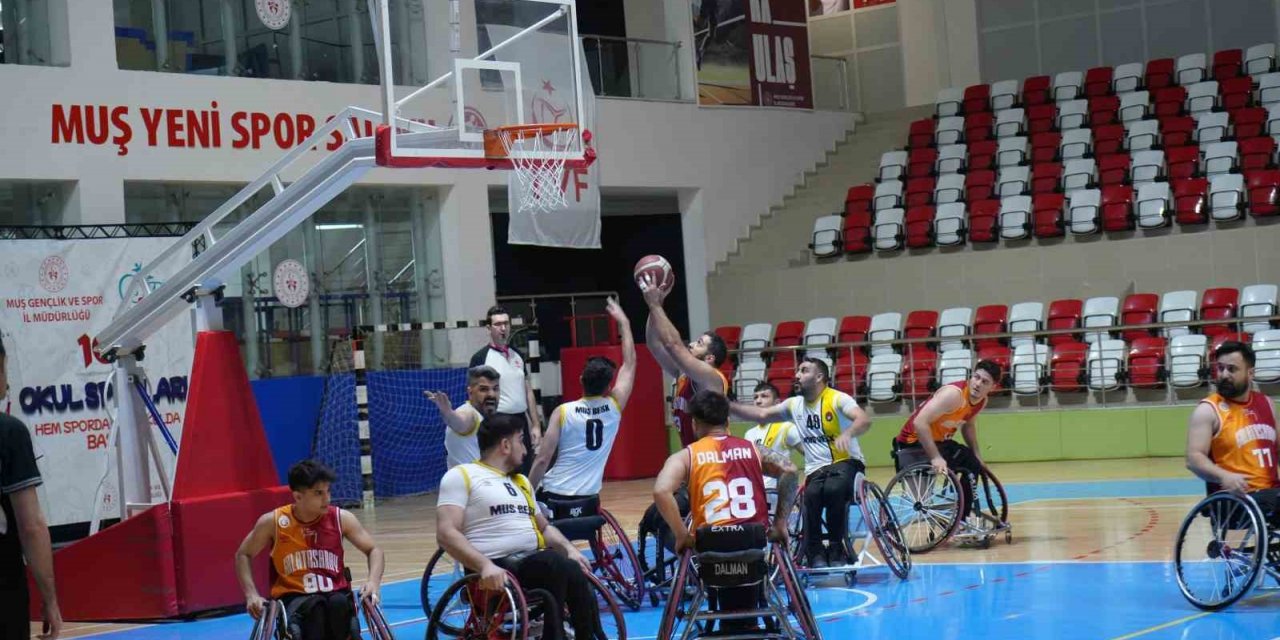 Tekerlekli Sandalye Basketbol Süper Ligi: Muş BESK: 57 - Galatasaray: 77