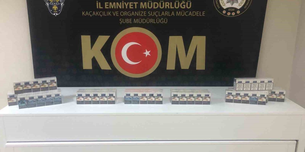 Elazığ’da gümrük kaçağı sigara ele geçirildi