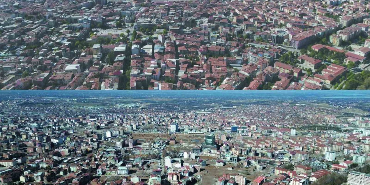 Malatya’da deprem öncesi ve sonrası çekilen görüntüler yıkımın boyutunu gözler önüne serdi