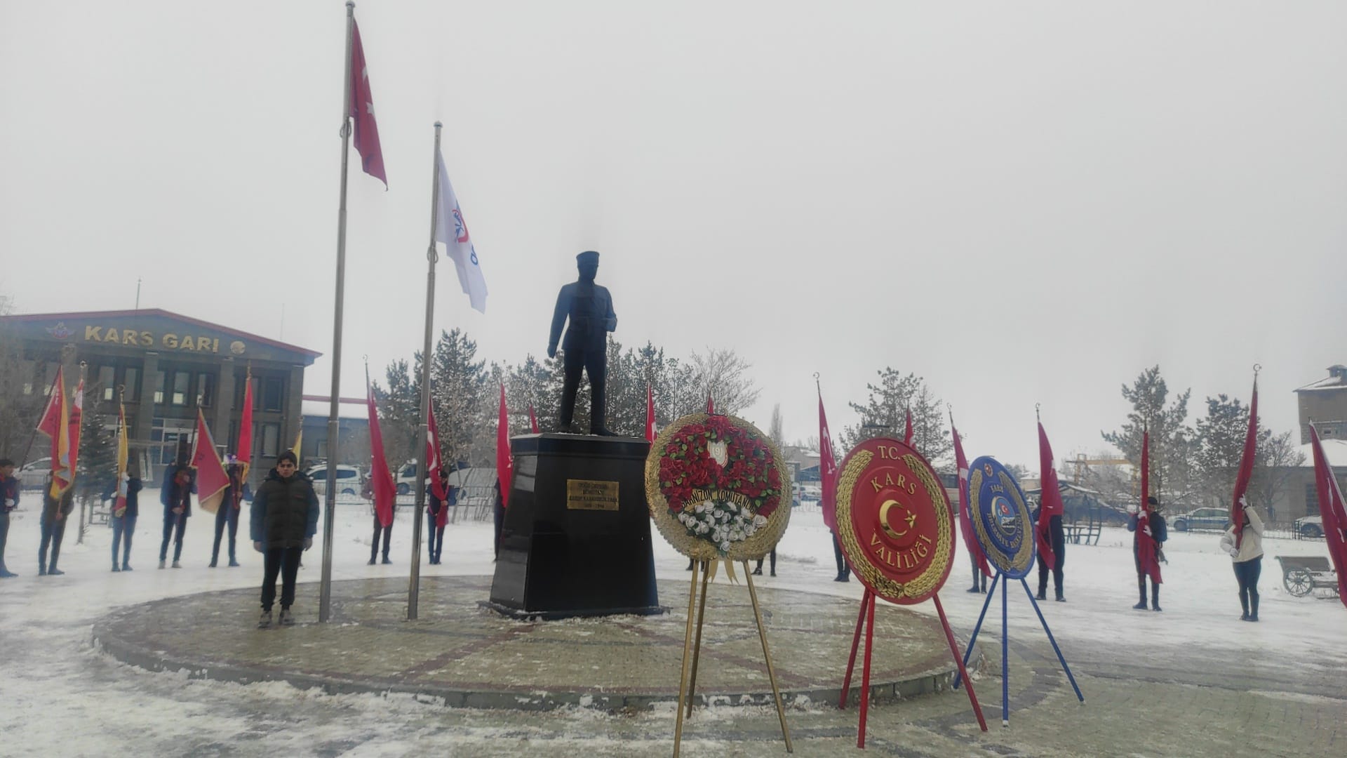 Doğu Cephesi Komutanı Kazım Karabekir Paşa eksi 9 derece soğukta Kars’ta anıldı