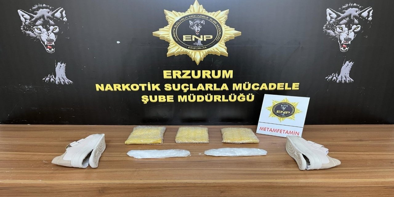 Erzurum’da etamfetamin ve  eroin ele geçirildi