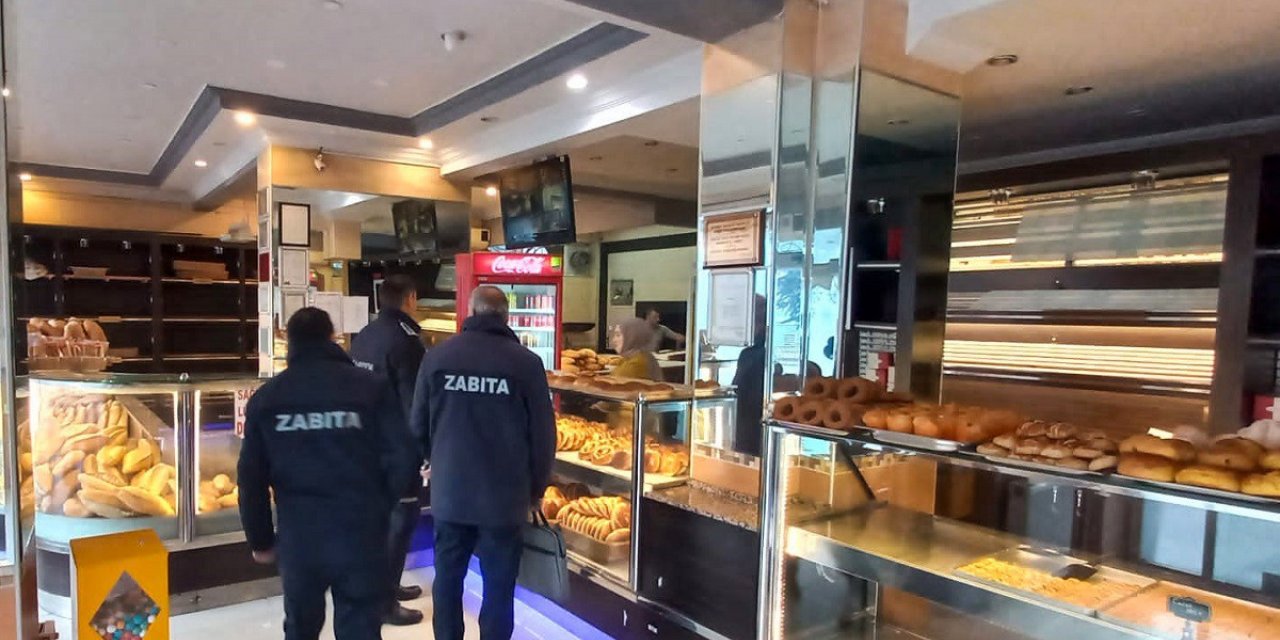 Zabıtadan unlu mamuller üretimi yapan iş yerlerine denetim