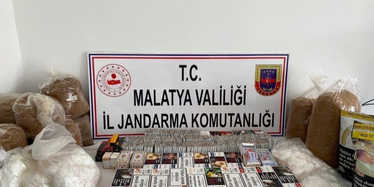 Malatya’da jandarmadan kaçak tütün operasyonu