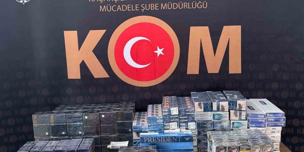 Erzurum’da 645 paket kaçak sigara yakalandı