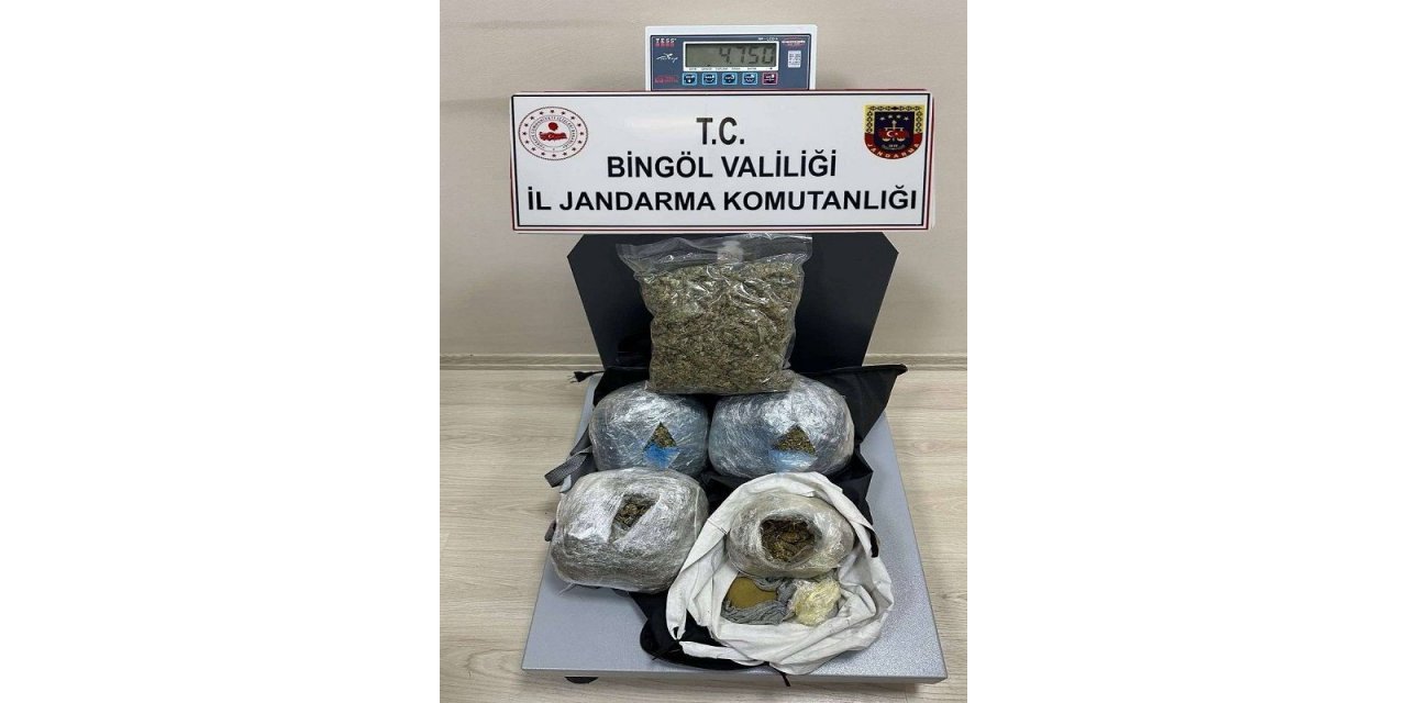 Bingöl’de uyuşturucu madde ele geçirildi: 2 gözaltı