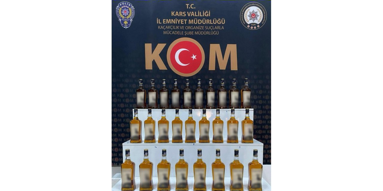 Selim’de kaçak içki ele geçirildi