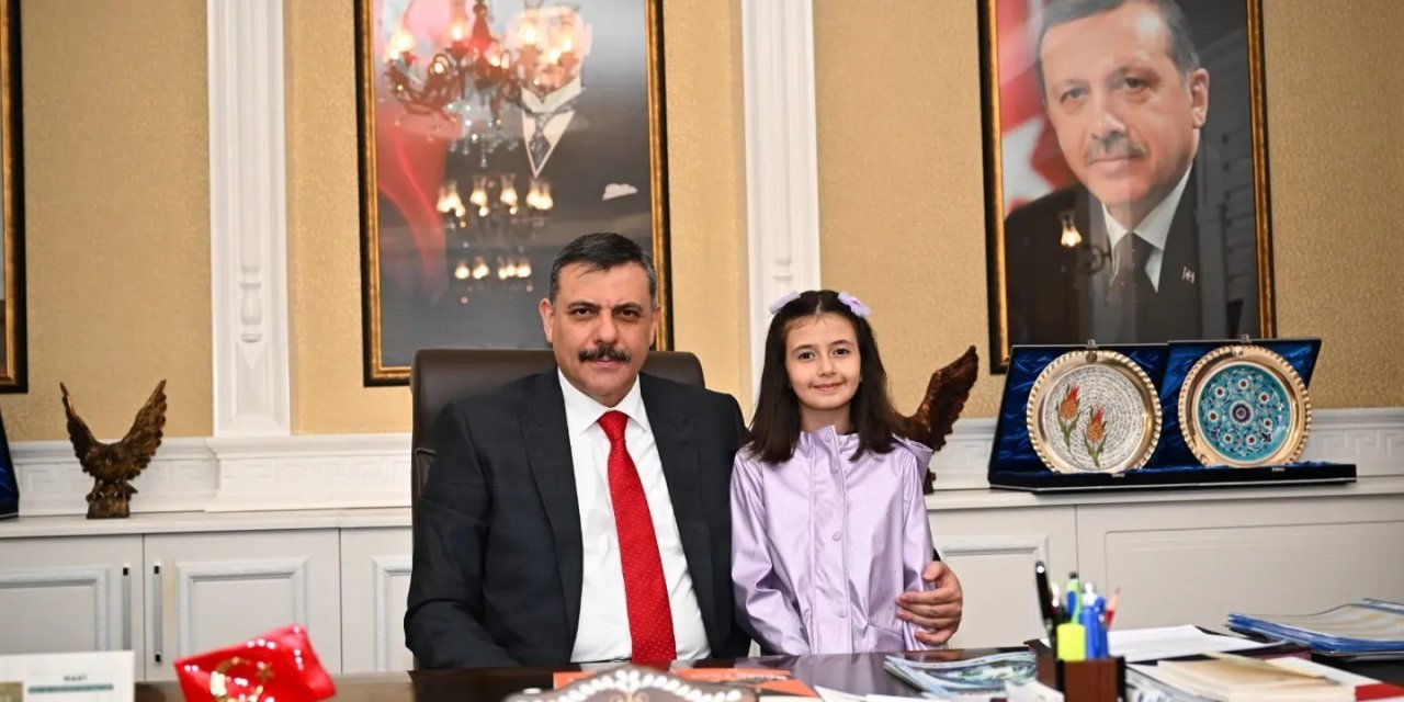 Minik Lina’dan Vali’ye başarı sözü