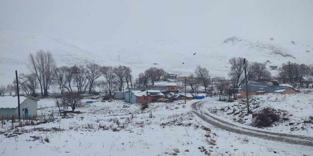 Erzurum’a kış geri geldi