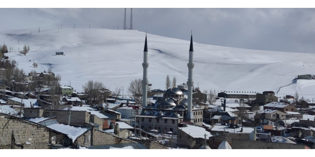 Kar yağışı Aşkale’yi esir aldı