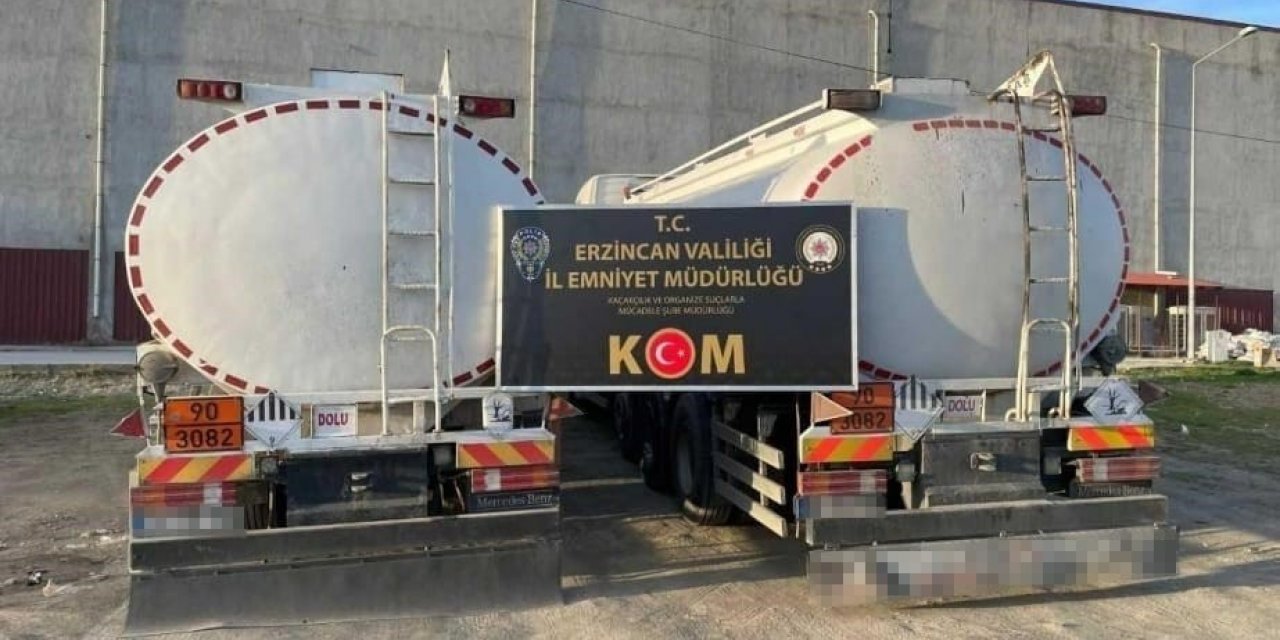 Kaçak akaryakıt taşıyan 2 tanker sürücüsü gözaltına alındı