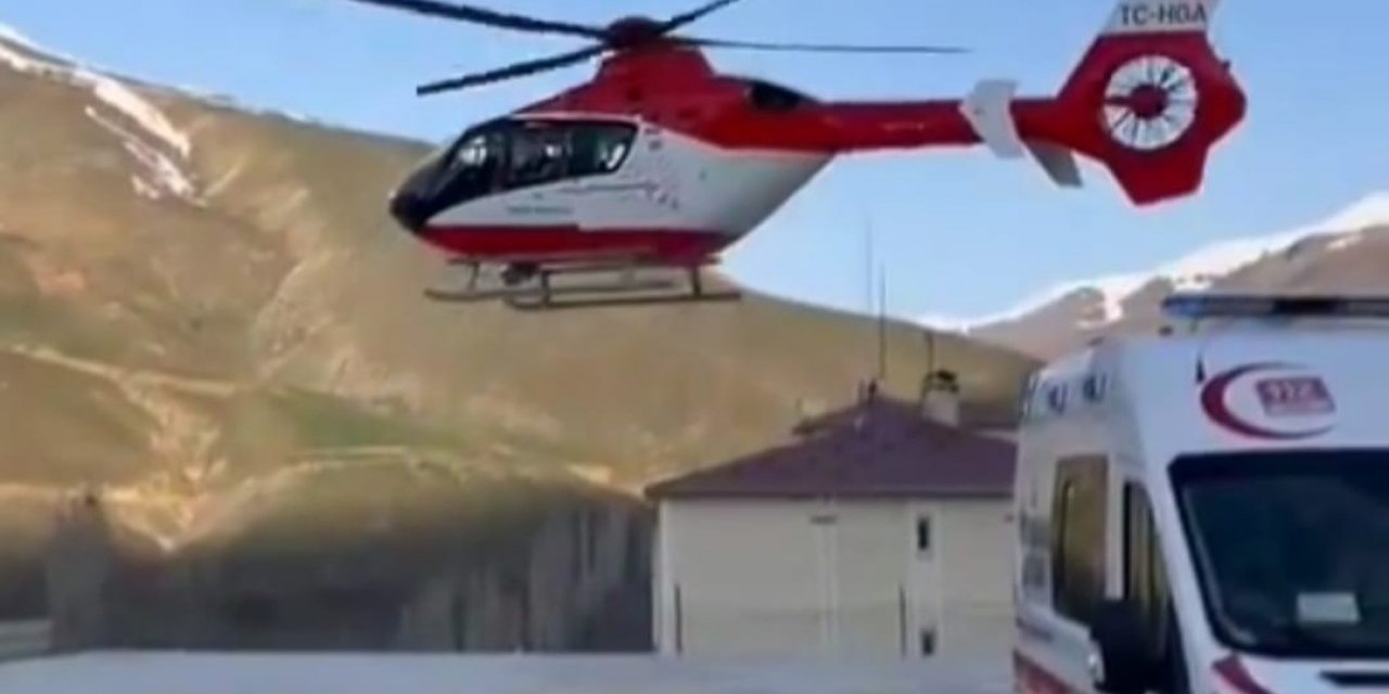 Van’da ambulans helikopter ’solunum sıkıntısı’ olan hasta için havalandı