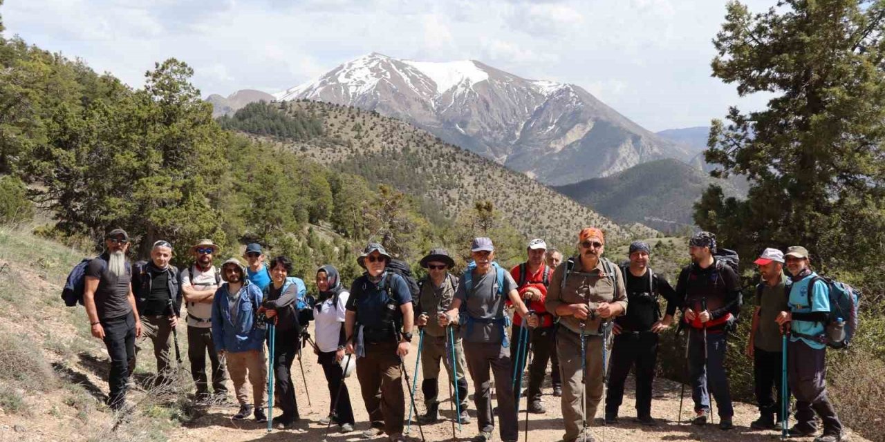 15 km yürüdüler, sonra zirvenin keyfini çıkardılar