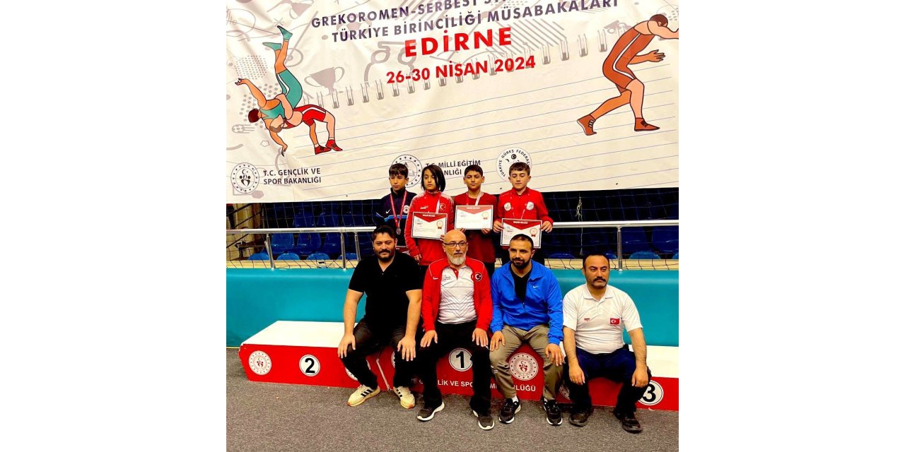 Elazığlı güreşçiden Türkiye 3.’lüğü