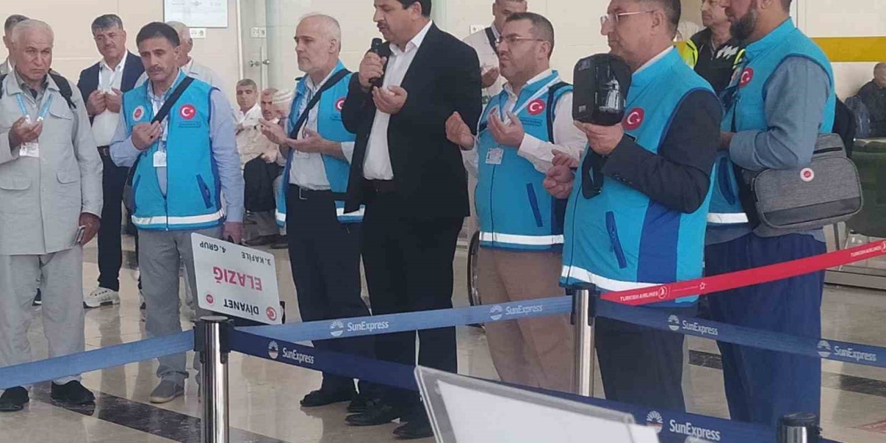 Elazığ’da 187  hacı adayı dualarla uğurlandı