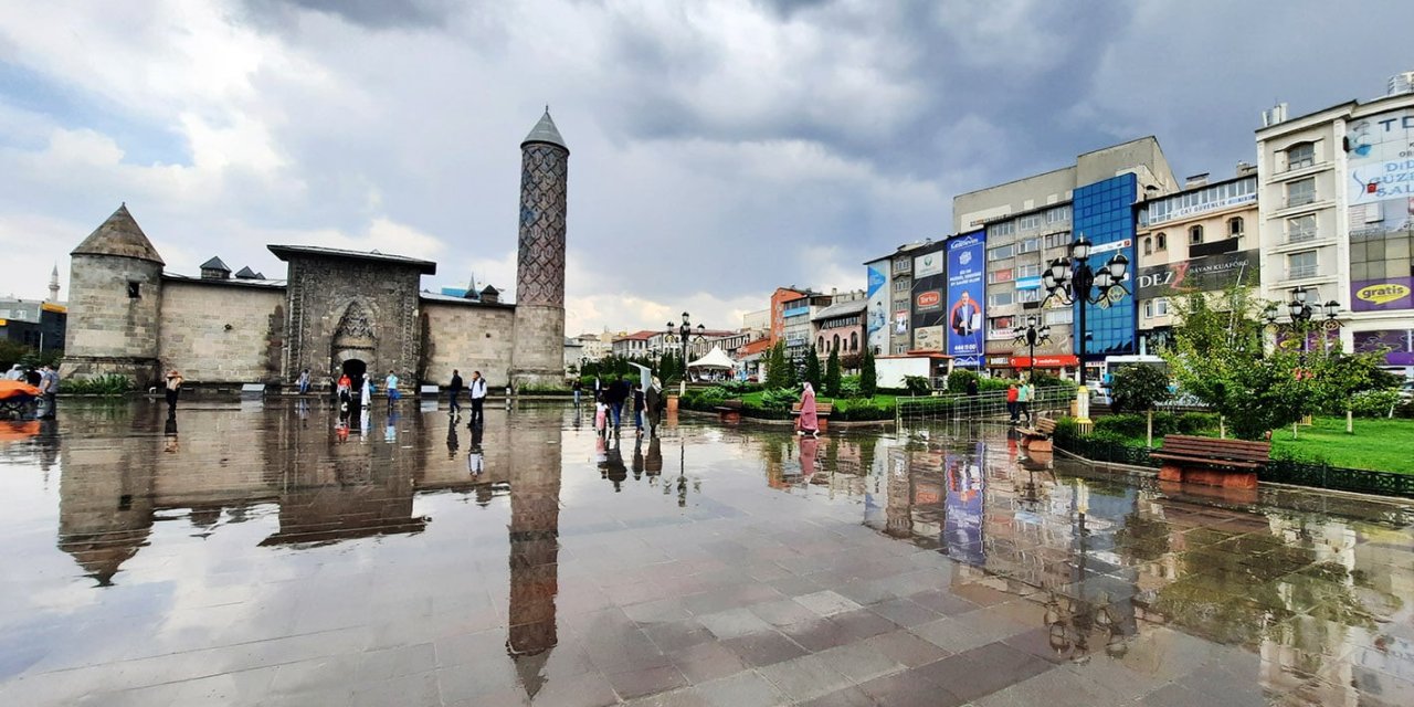 Erzurum için kuvvetli yağış uyarısı