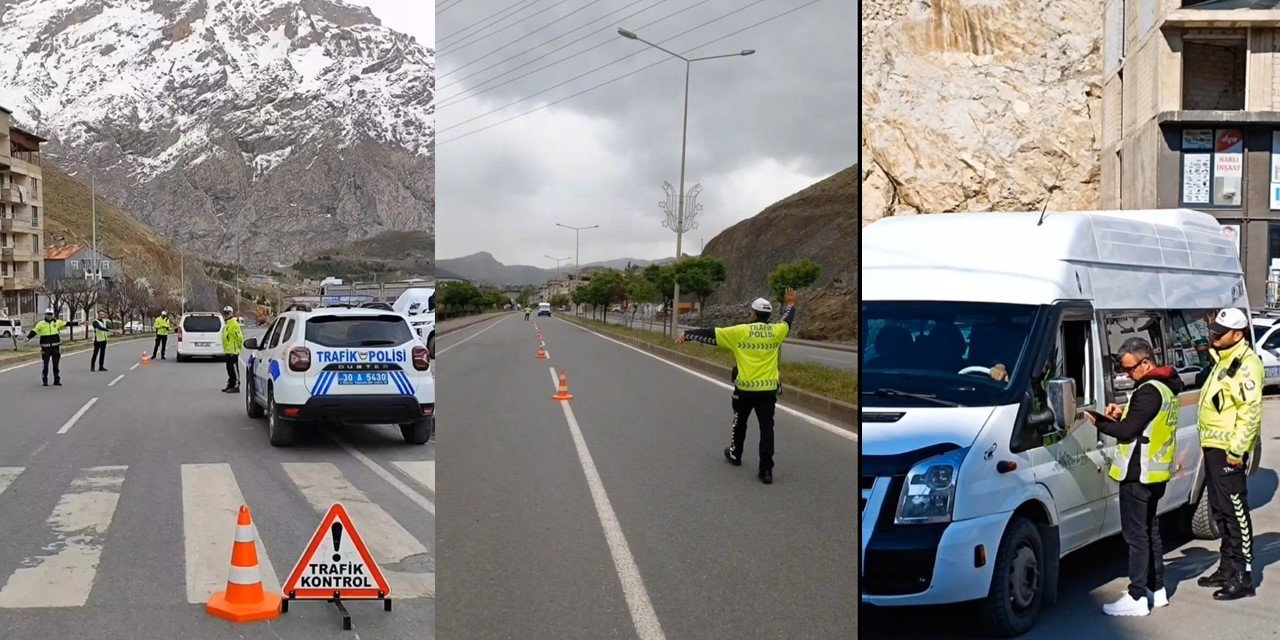 Hakkari’de “Hayatla Yarışılmaz” sloganıyla radar denetimi