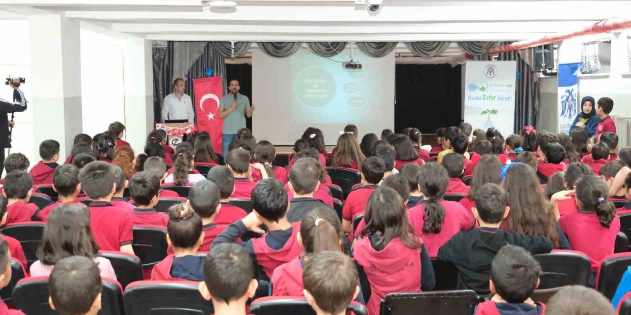 Öğrencilere su tasarrufu eğitimi verildi