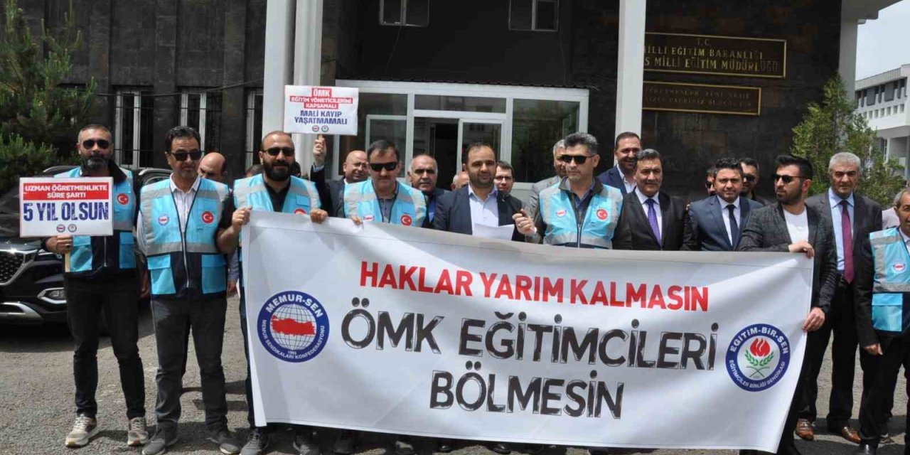 Kars’ta idarecilerden basın açıklaması