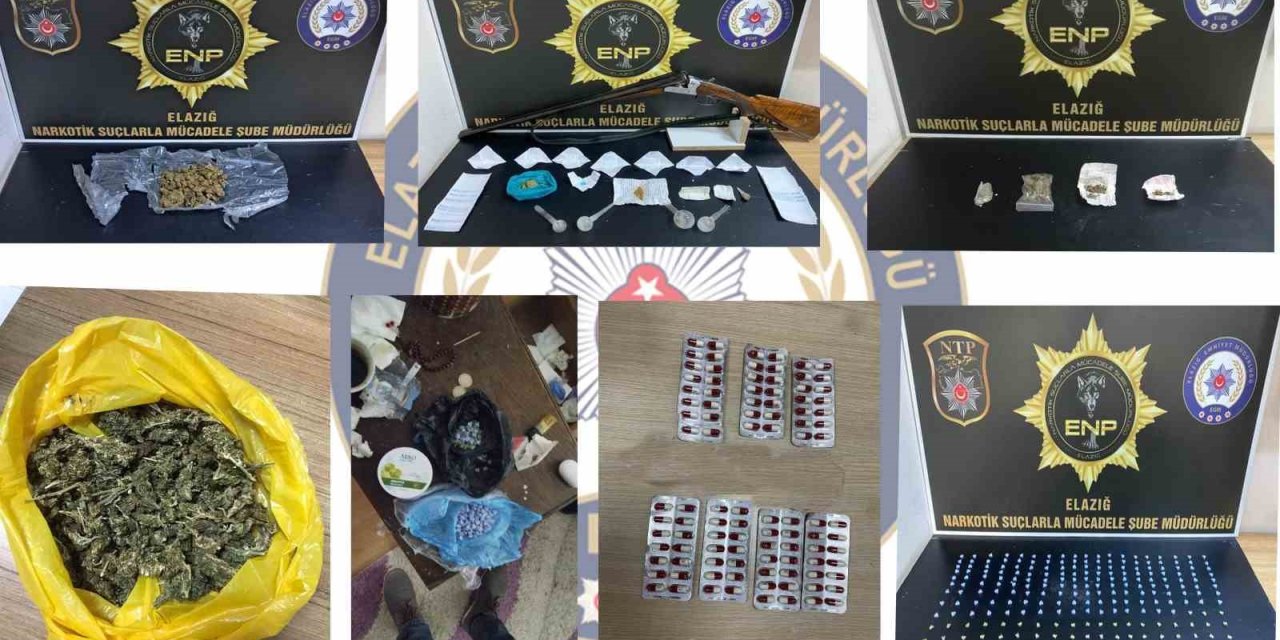 Elazığ’da uyuşturucuyla mücadele: 12 gözaltı
