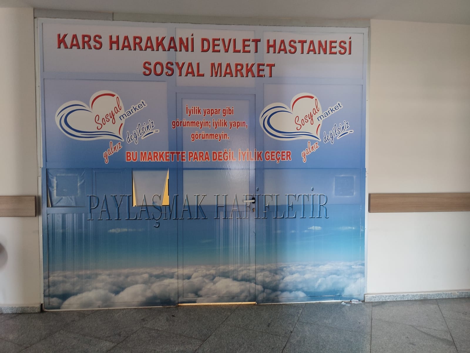 Hastanede “Sosyal Market” hizmete başladı