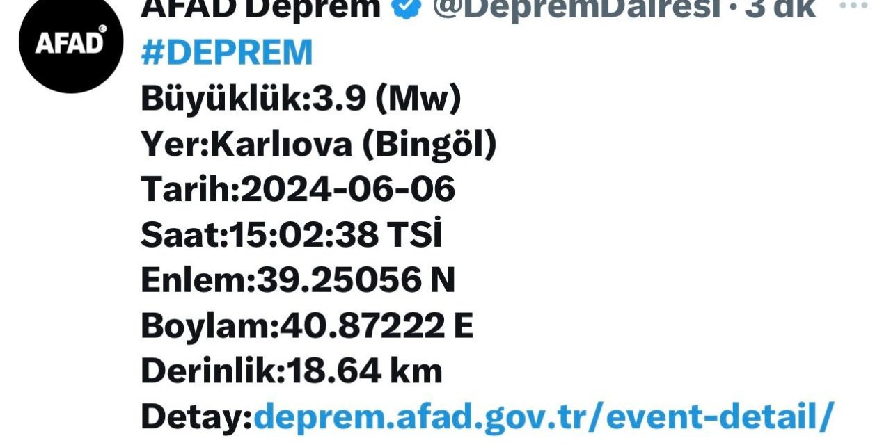 Bingöl’de korkutan deprem