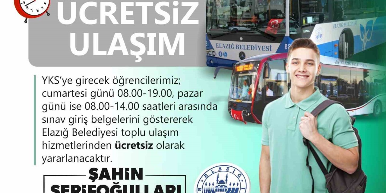 Elazığ Belediyesinden öğrencilere ücretsiz ulaşım imkanı