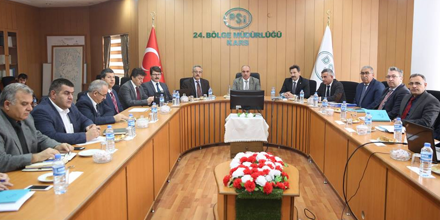 DSİ Kars 24. Bölge Müdürlüğünde, 2019 yatırım programı görüşüldü