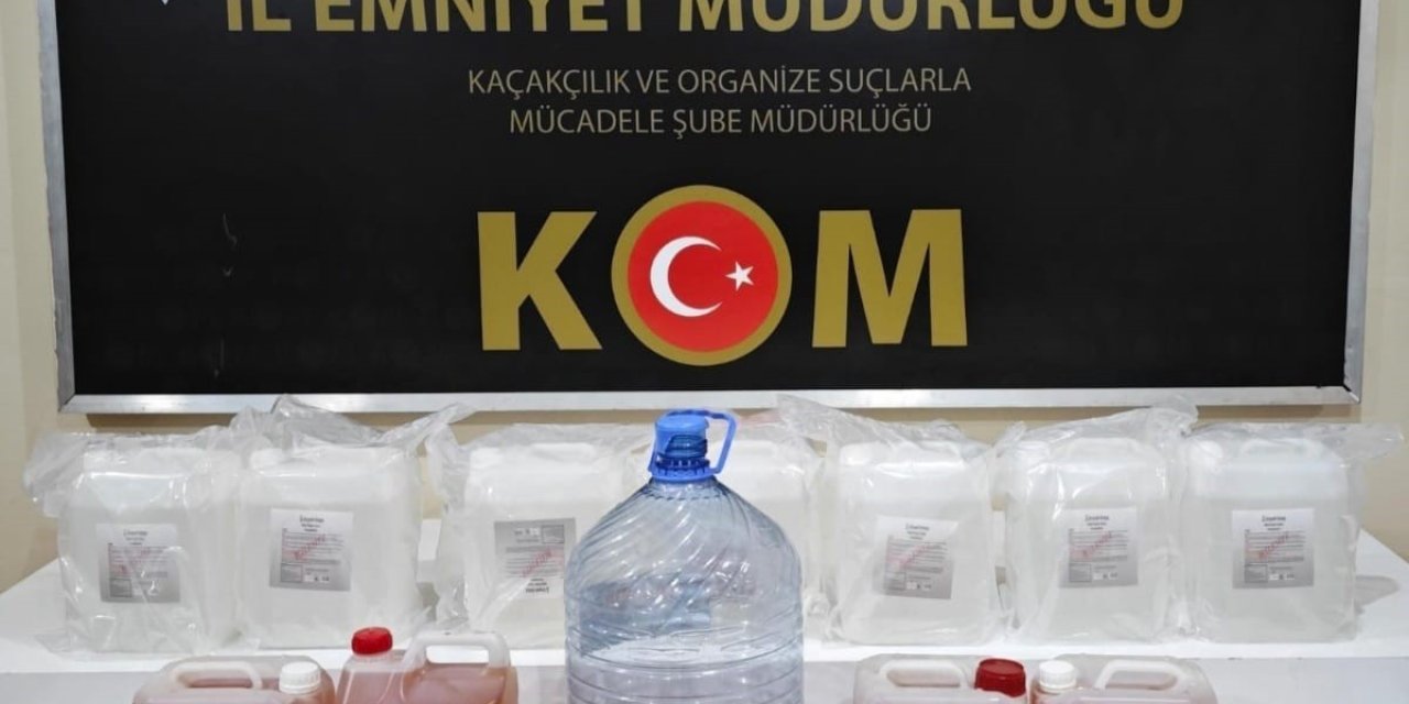 Erzincan’da sahte alkol üretimi yapan 4 kişi yakalandı
