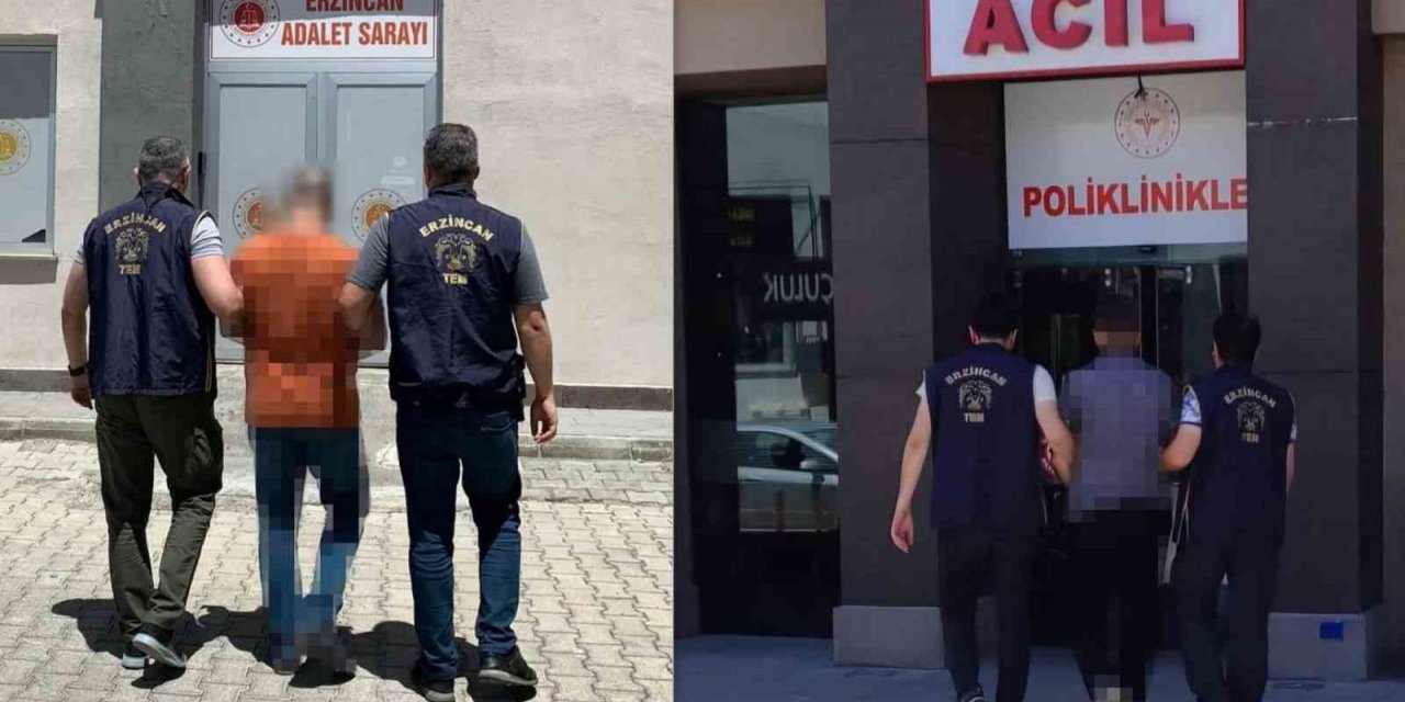 Erzincan’da FETÖ/PDY silahlı terör örgütü kapsamında aranan 2 şahıs yakalandı